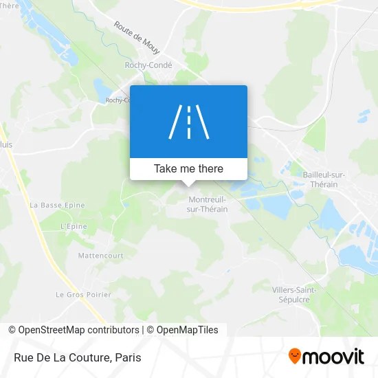 Rue De La Couture map