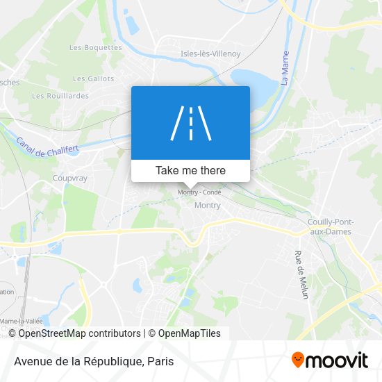 Avenue de la République map