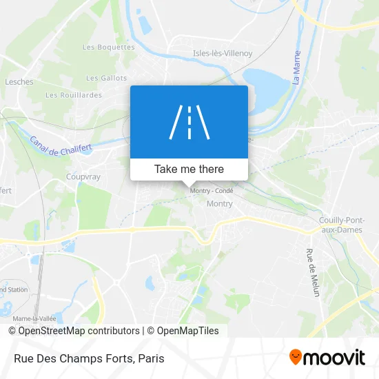Rue Des Champs Forts map