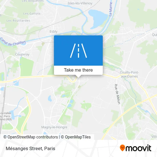 Rue Des Mésanges map