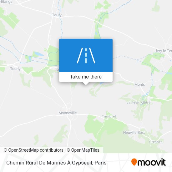 Chemin Rural De Marines À Gypseuil map