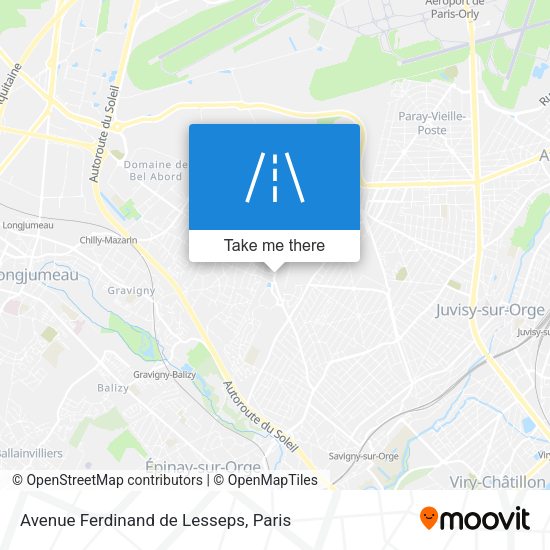 Avenue Ferdinand de Lesseps map