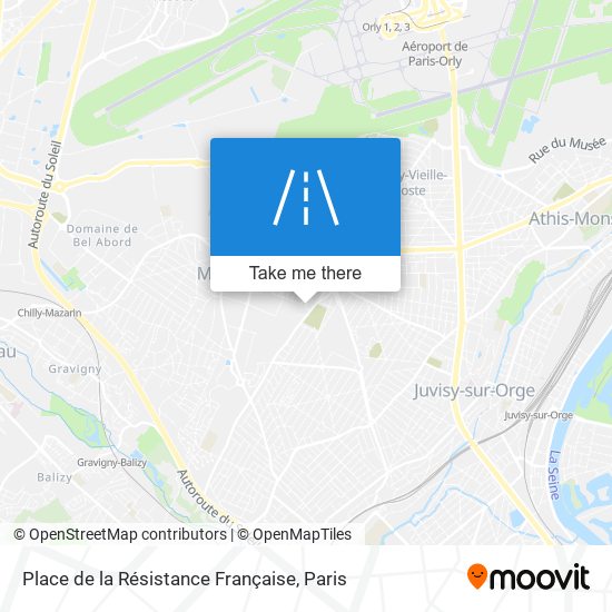Mapa Place de la Résistance Française