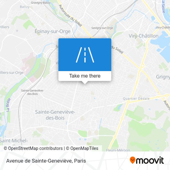 Avenue de Sainte-Geneviève map