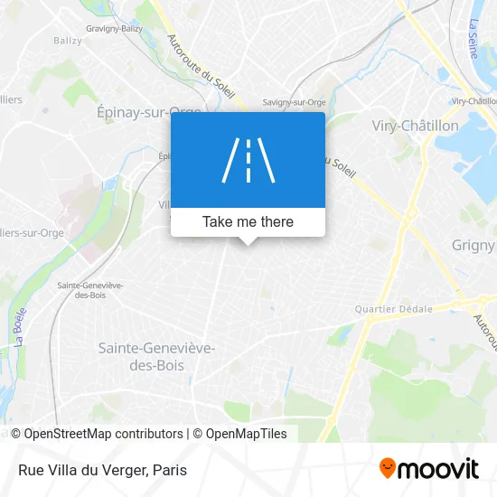 Rue Villa du Verger map
