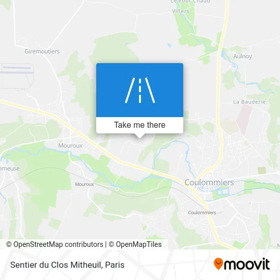 Sentier du Clos Mitheuil map