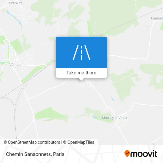 Chemin Sansonnets map