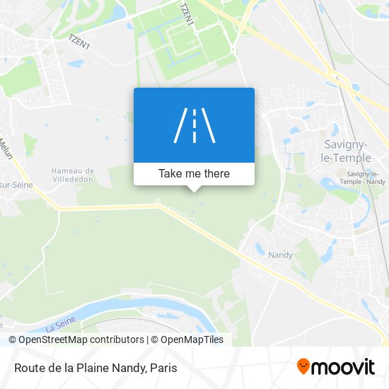 Route De La Plaine Nandy map