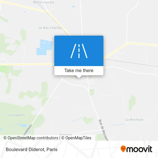 Mapa Boulevard Diderot