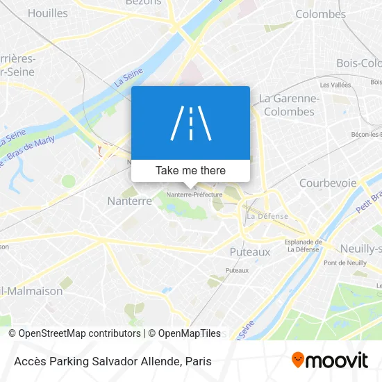Accès Parking Salvador Allende map