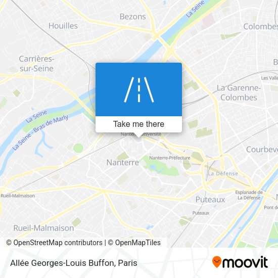 Allée Georges-Louis Buffon map