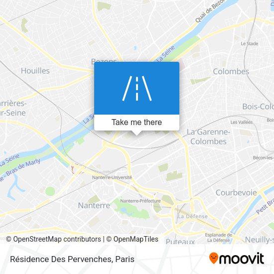 Résidence Des Pervenches map