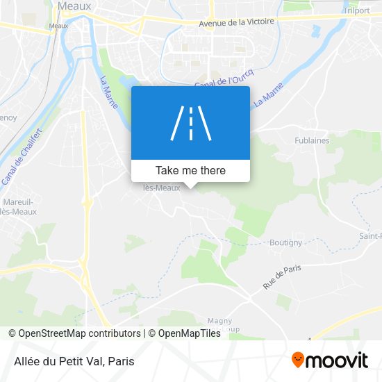 Allée du Petit Val map