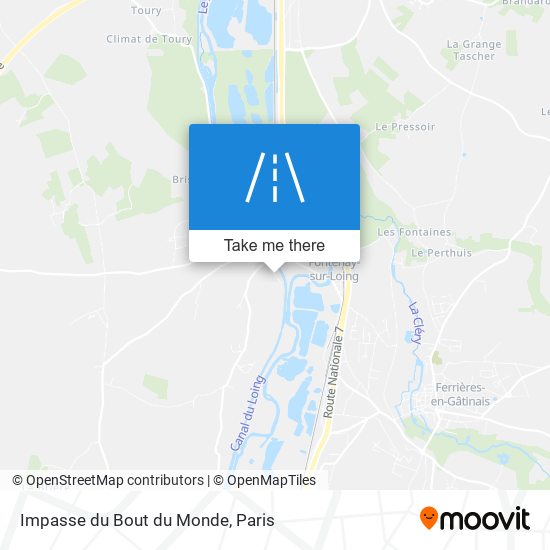 Impasse du Bout du Monde map