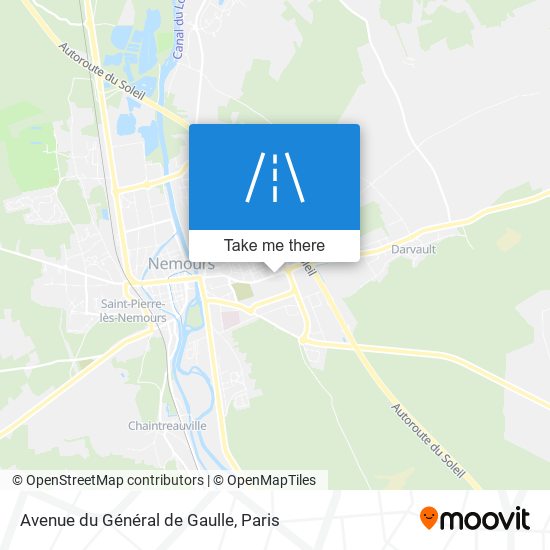 Mapa Avenue du Général de Gaulle