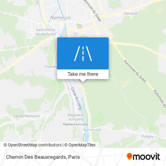 Chemin Des Beauxregards map
