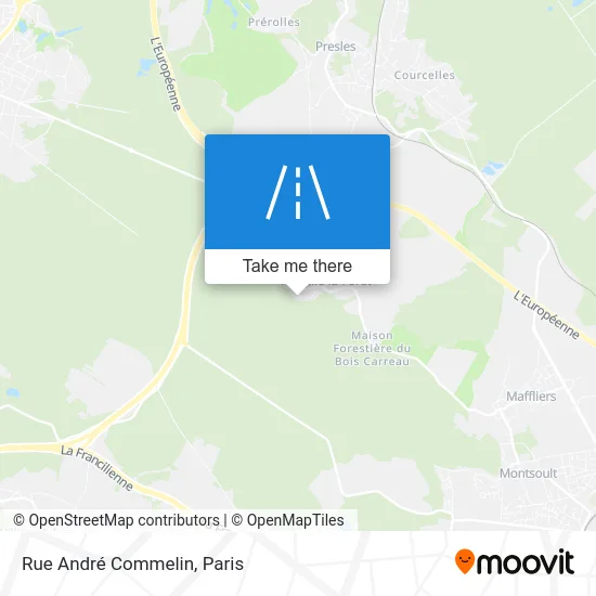 Rue André Commelin map