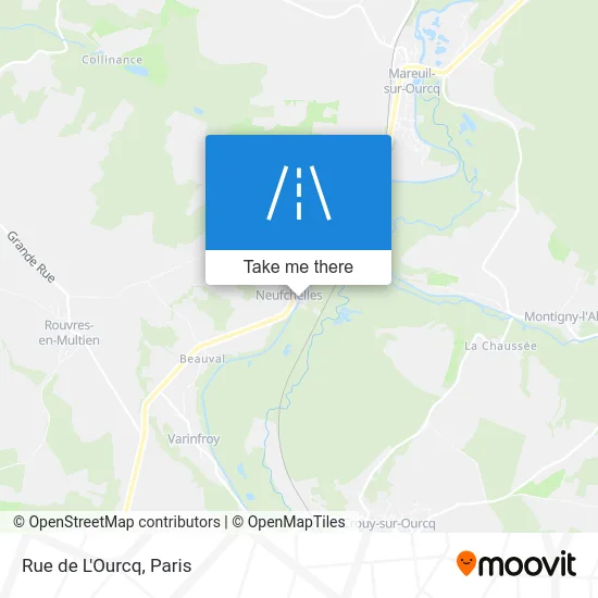 Rue de L'Ourcq map