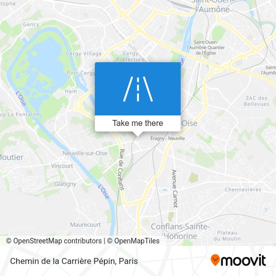 Chemin de la Carrière Pépin map
