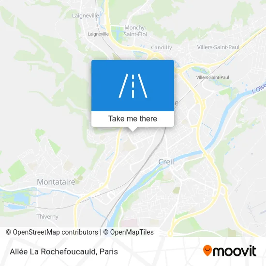 Allée La Rochefoucauld map