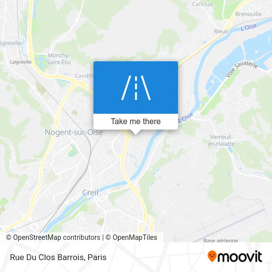 Rue Du Clos Barrois map