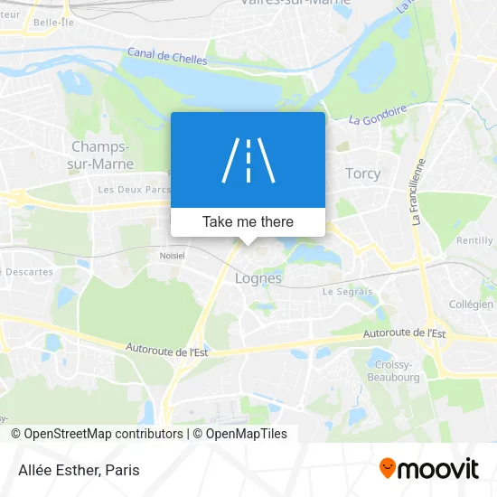 Allée Esther map