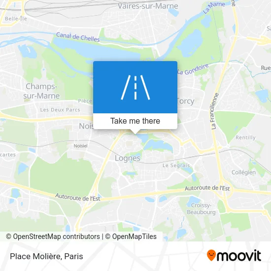 Place Molière map