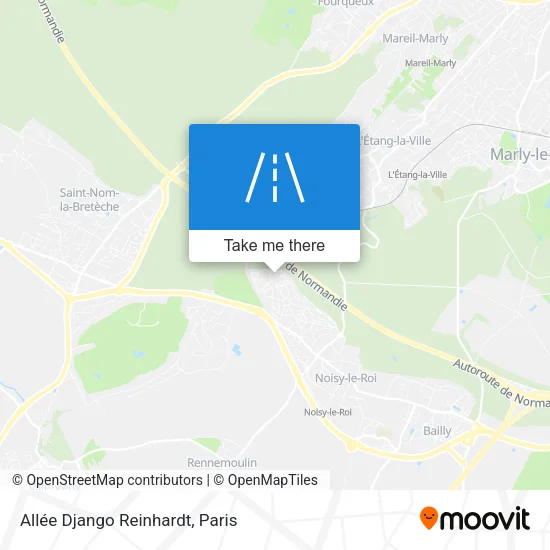 Allée Django Reinhardt map