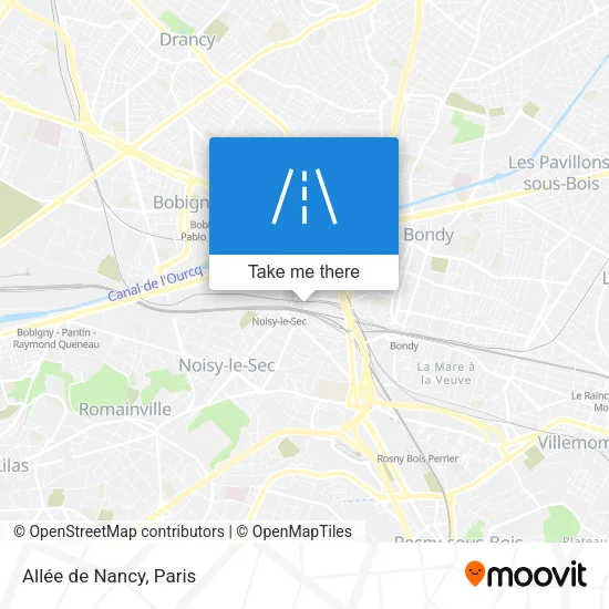 Allée de Nancy map