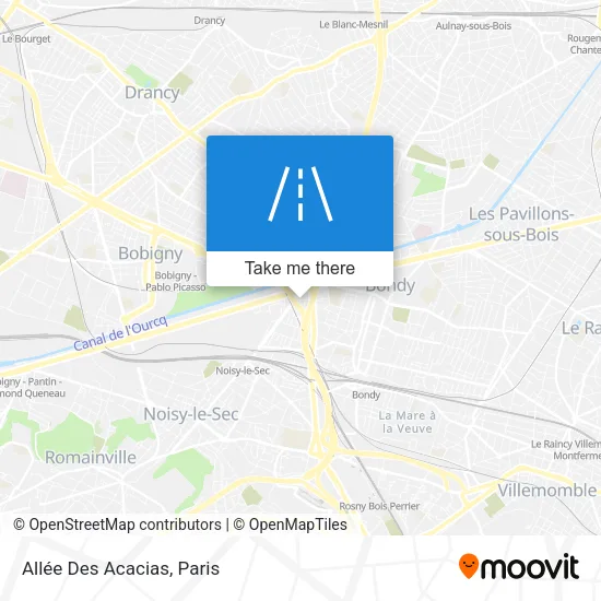 Allée Des Acacias map