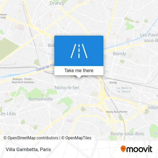 Villa Gambetta map