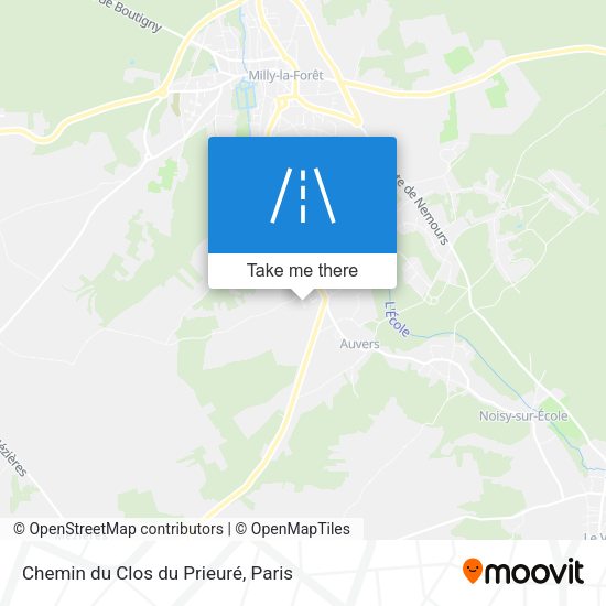 Chemin du Clos du Prieuré map