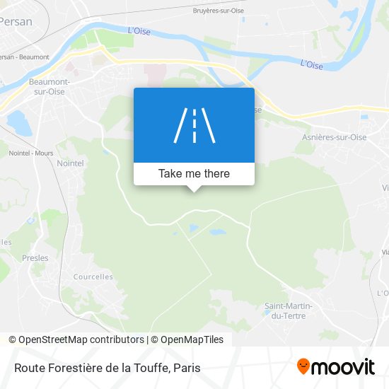 Route Forestière De La Touffe map