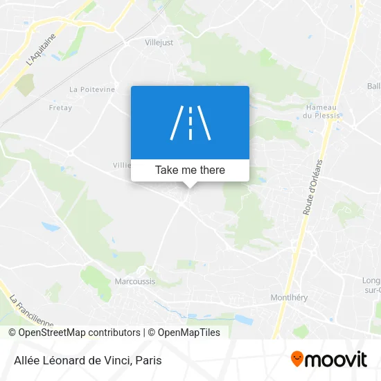 Allée Léonard de Vinci map