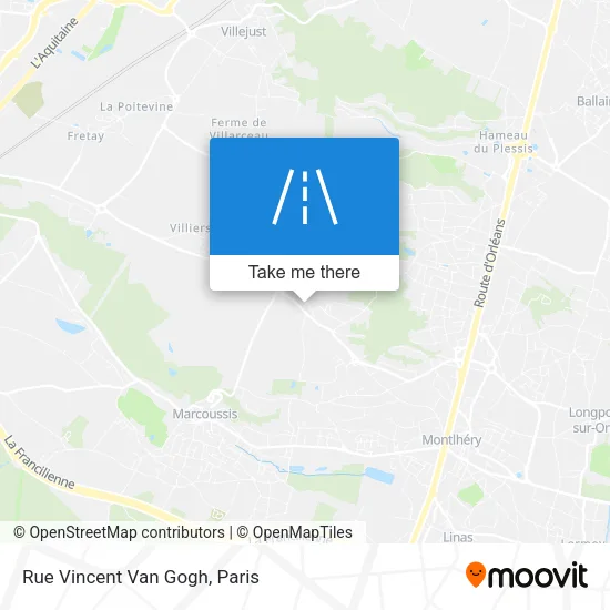 Rue Vincent Van Gogh map
