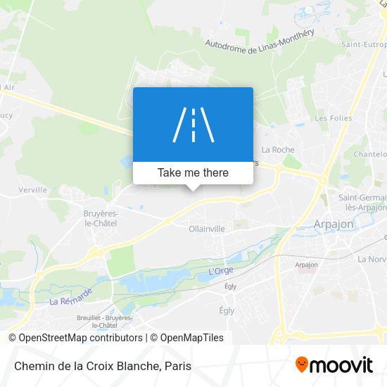 Chemin de la Croix Blanche map