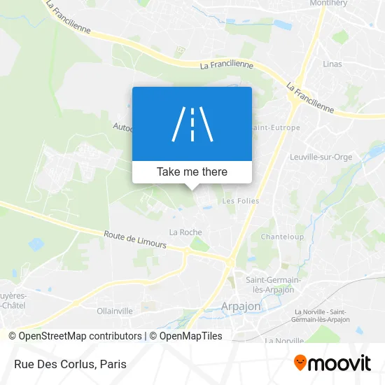 Rue Des Corlus map