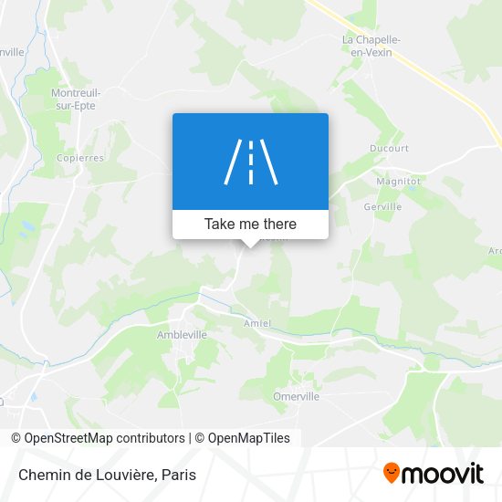 Chemin de Louvière map