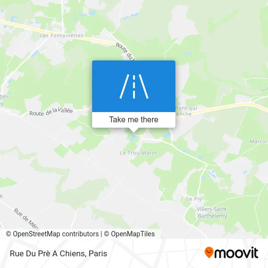 Rue Du Prè A Chiens map