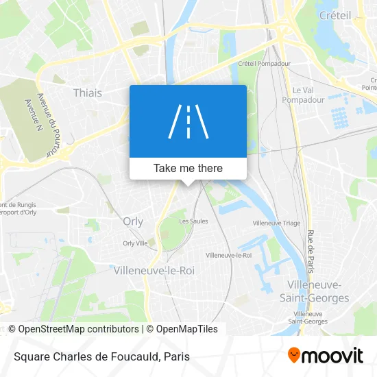 Square Charles de Foucauld map