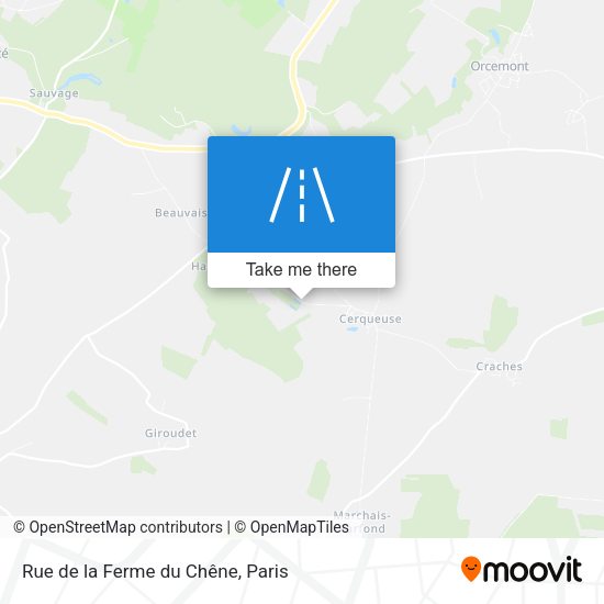 Rue de la Ferme du Chêne map