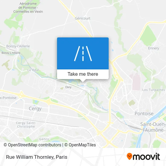 Rue William Thornley map