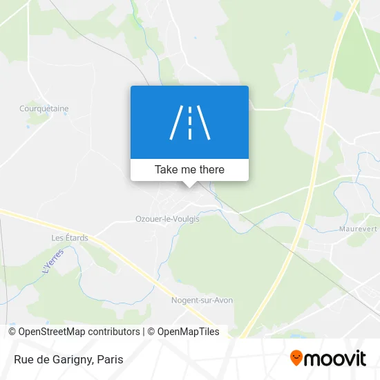 Mapa Rue de Garigny