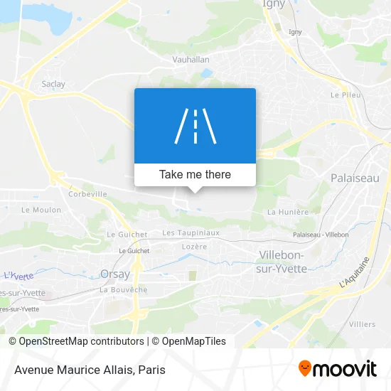 Avenue Maurice Allais map
