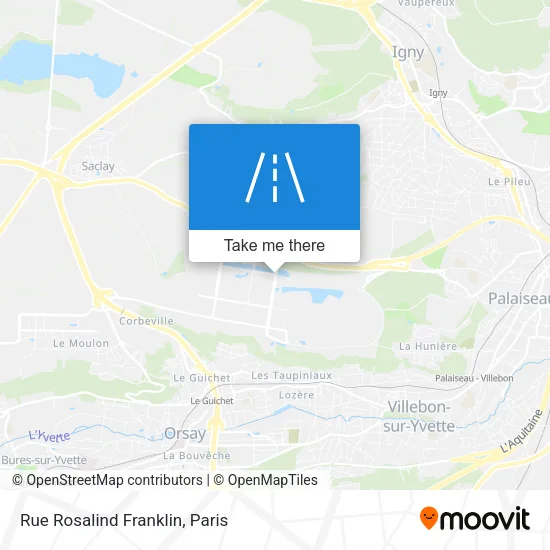 Rue Rosalind Franklin map