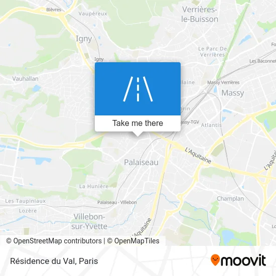 Résidence du Val map