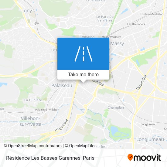 Résidence Les Basses Garennes map