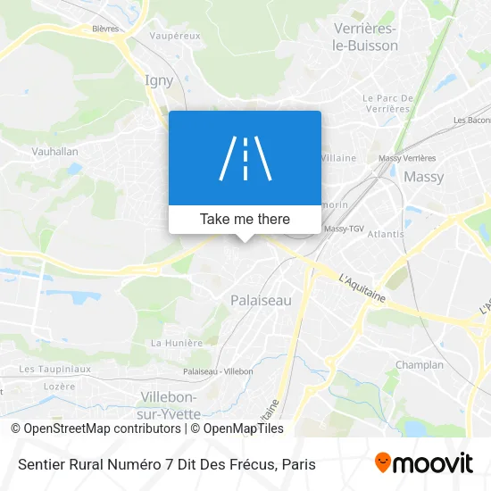 Sentier Rural Numéro 7 Dit Des Frécus map