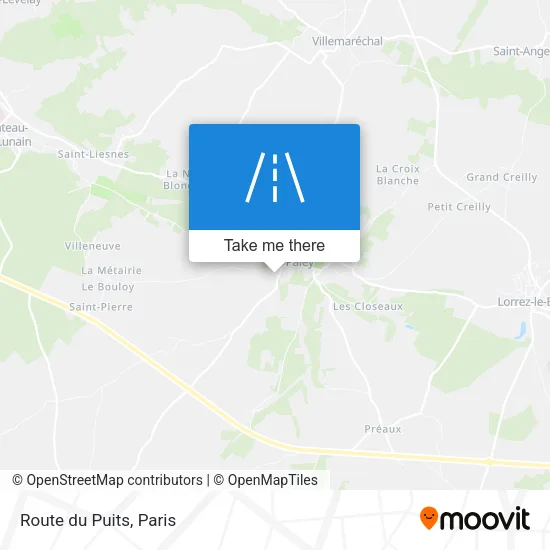 Route du Puits map