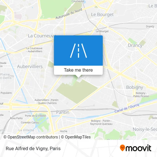 Rue Alfred de Vigny map